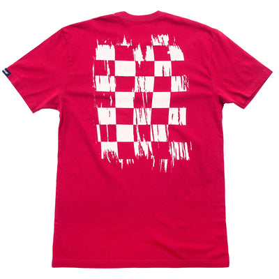 Fasthouse Youth Fray SS Tee Cardinal - Rear View