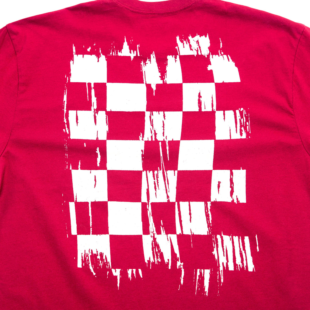 Fasthouse Youth Fray SS Tee Cardinal - Close-Up of Graphic on Back