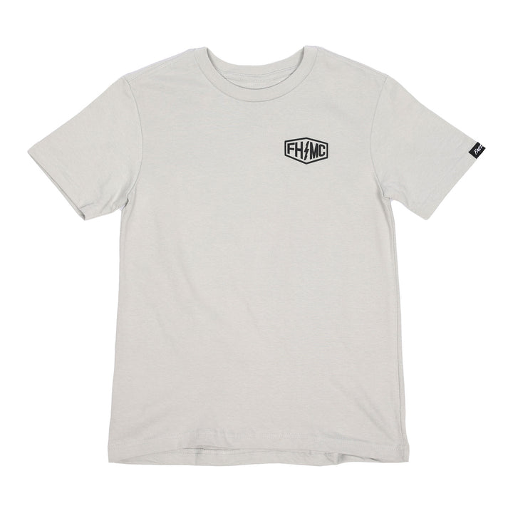 Fasthouse Youth Gibson SS Tee Light Gray - Front View