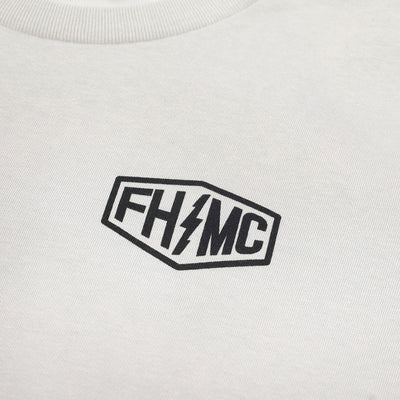 Fasthouse Youth Gibson SS Tee Light Gray - Close-Up of Graphic on Front