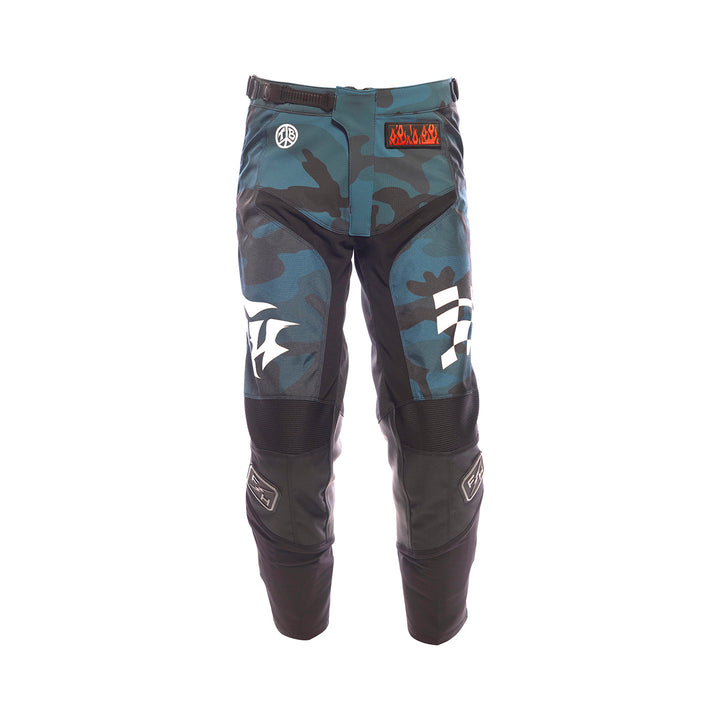 Fasthouse Youth Grindhouse Bereman Pant Blue Camo - Front View