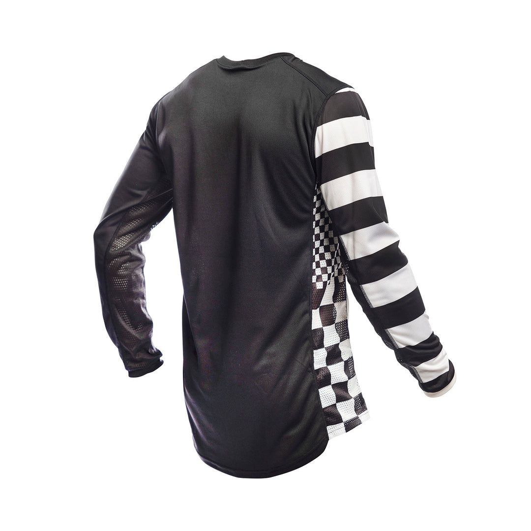 Fasthouse Youth Grindhouse Hot Wheels Jersey White/Black - Rear View