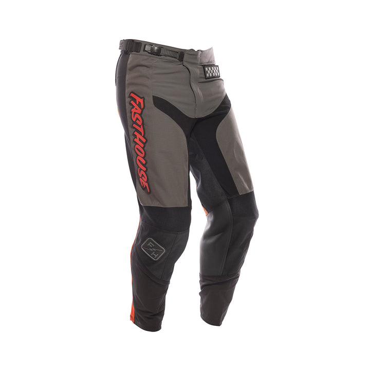Fasthouse Youth Grindhouse Pant Gray/Red - Front Right Side View