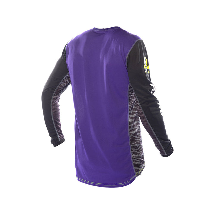Fasthouse Youth Grindhouse Rufio Jersey Black/Purple - Rear View
