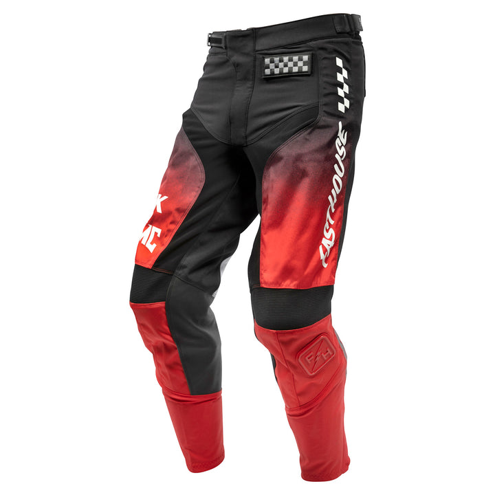 Fasthouse Youth Grindhouse Twitch Pant Black/Red - Front Left Side View