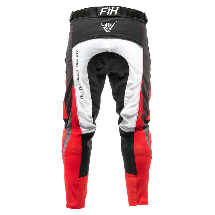 Fasthouse Youth Grindhouse Twitch Pant Black/Red - Rear View