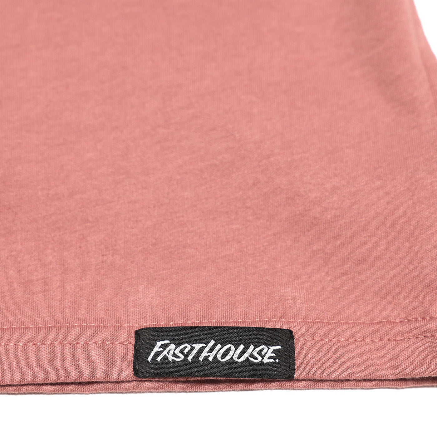 Fasthouse Girl's Vow Tee Mauve - Close-Up of Tag Sewn into Hem