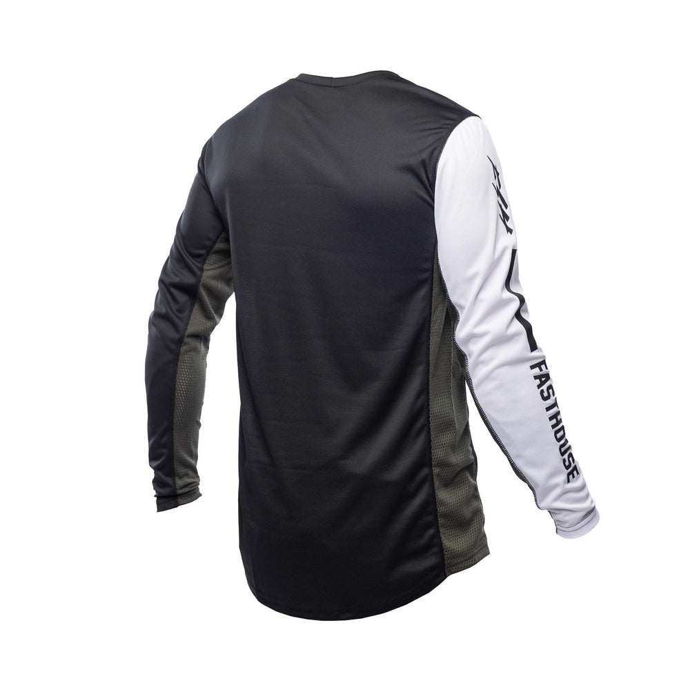 Fasthouse Youth Grindhouse Hudson Jersey Black/White - Rear View