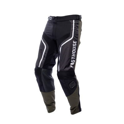 Fasthouse Youth Grindhouse Hudson Pants Black/White - Front Left Side View
