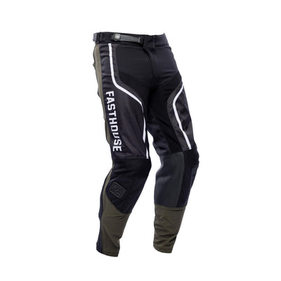 Fasthouse Youth Grindhouse Hudson Pants Black/White - Front Right Side View
