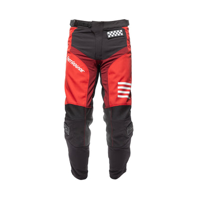 Fasthouse Youth Grindhouse Mod Pant Red/Black - Front View