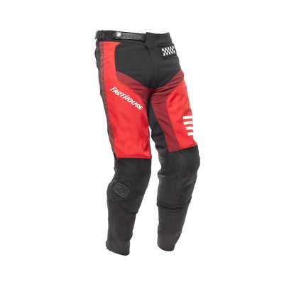 Fasthouse Youth Grindhouse Mod Pant Red/Black - Front Right Side View