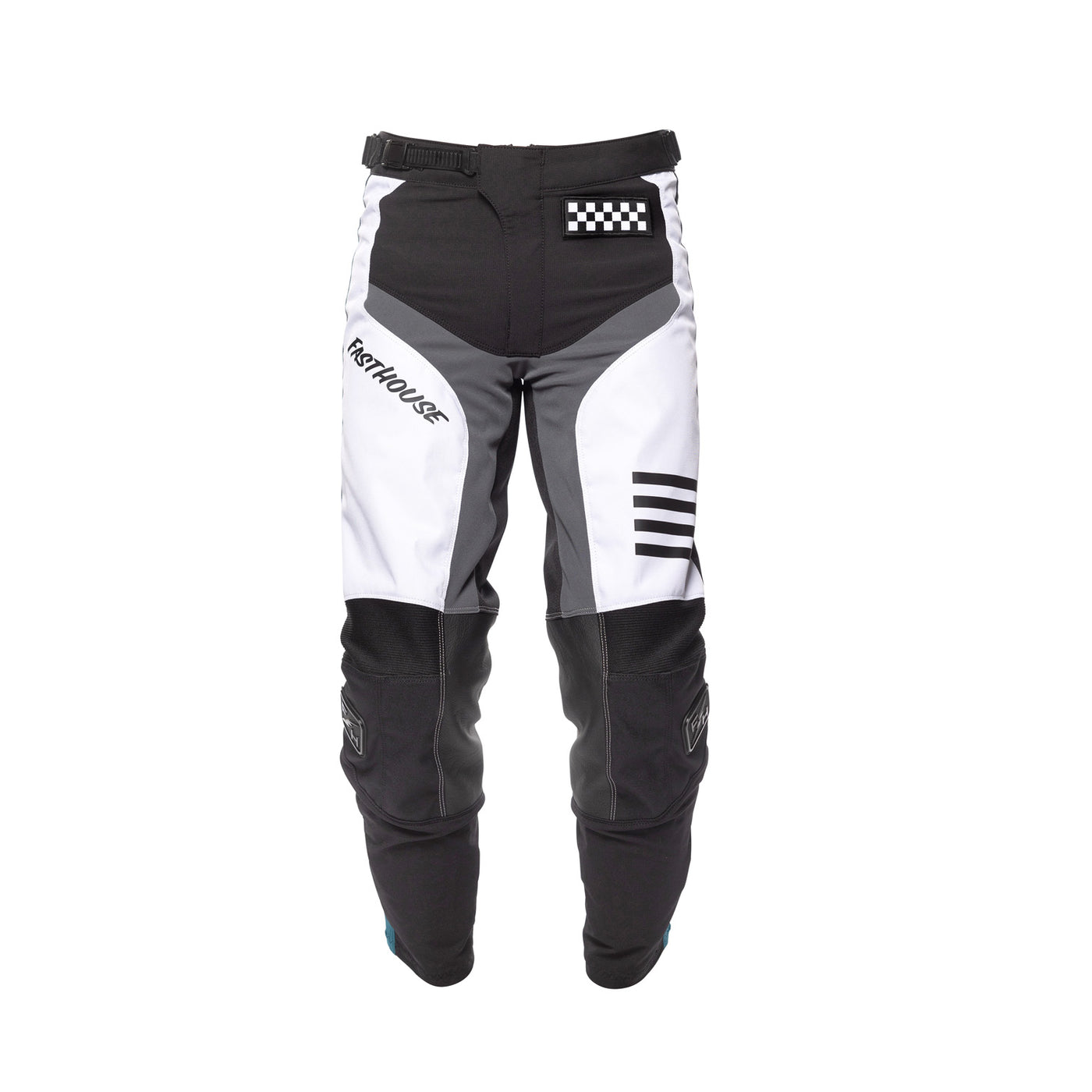 Fasthouse Youth Grindhouse Mod Pant White/Black/Marine - Front View