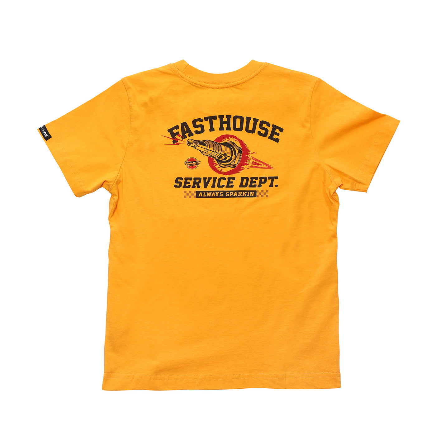 Fasthouse Youth Ignite Tee Vintage Gold - Rear View