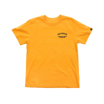 Fasthouse Youth Ignite Tee Vintage Gold - Front View