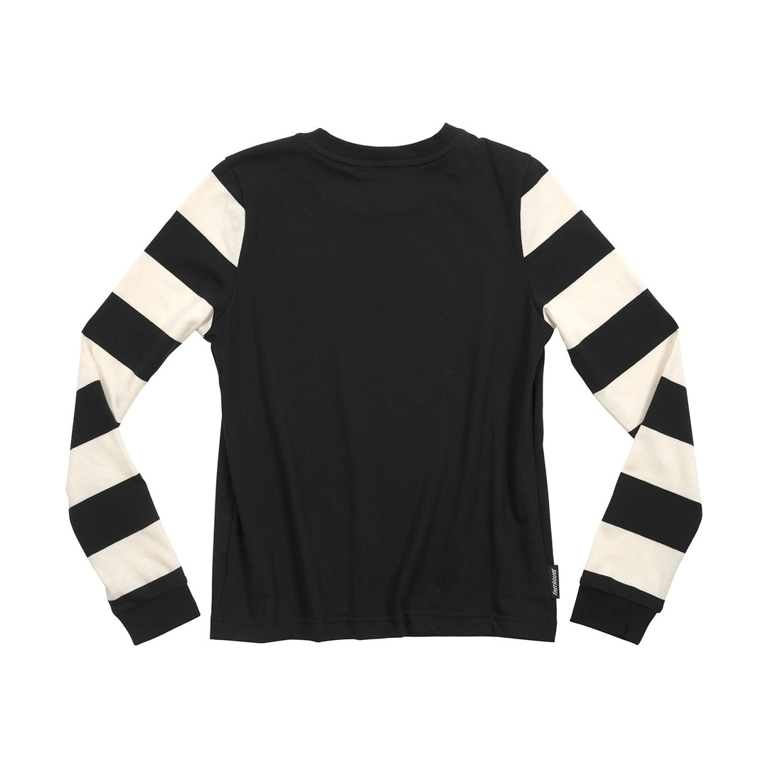 Fasthouse Youth Jailbreak Stripe Long Sleeve Tee Black - Rear View