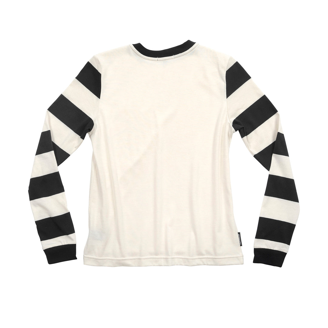 Fasthouse Youth Jailbreak Stripe Long Sleeve Tee Natural - Rear View