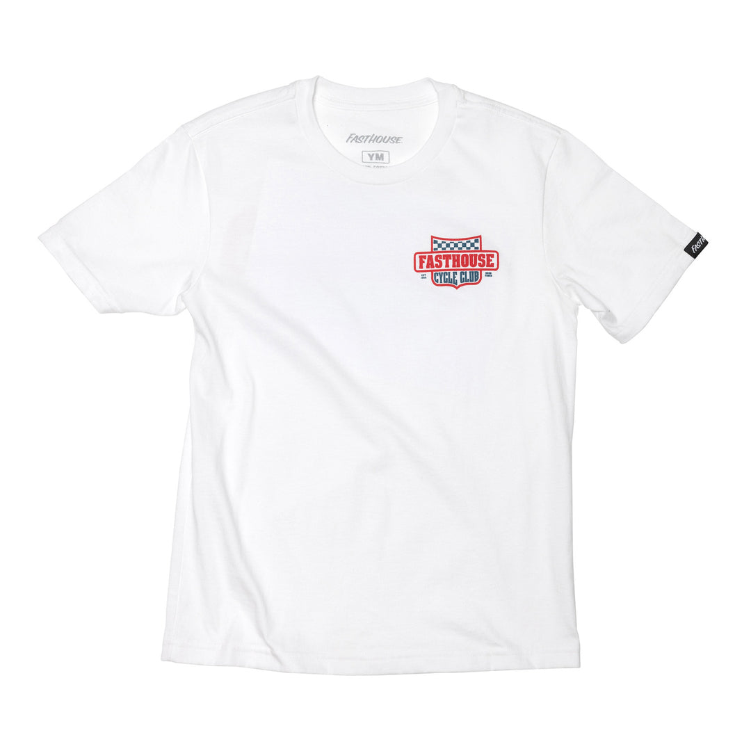 Fasthouse Youth Krest SS Tee White - Front View