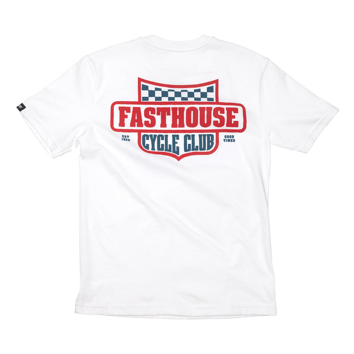 Fasthouse Youth Krest SS Tee White - Rear View