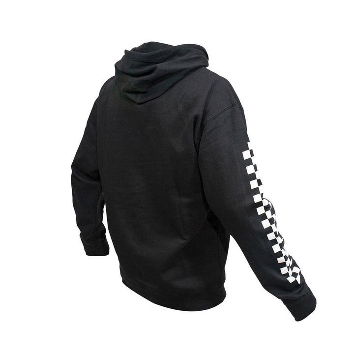 Fasthouse Youth Logo Hooded Pullover Black - Rear View