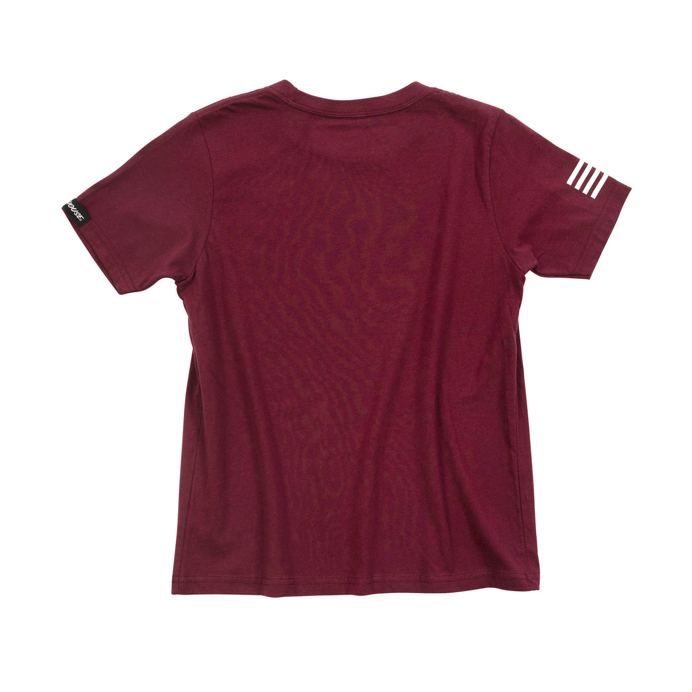 Fasthouse Youth Logo Tee Maroon - Rear View