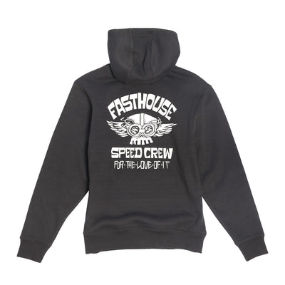 Fasthouse Youth Love of It Hooded Pullover Black - Rear View