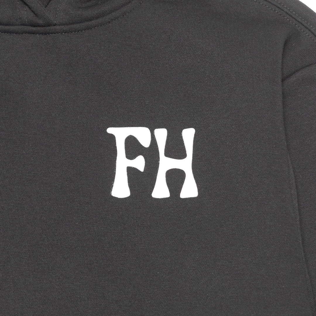 Fasthouse Youth Lost Boys Hooded Pullover Black - Close-Up of Graphic on Front