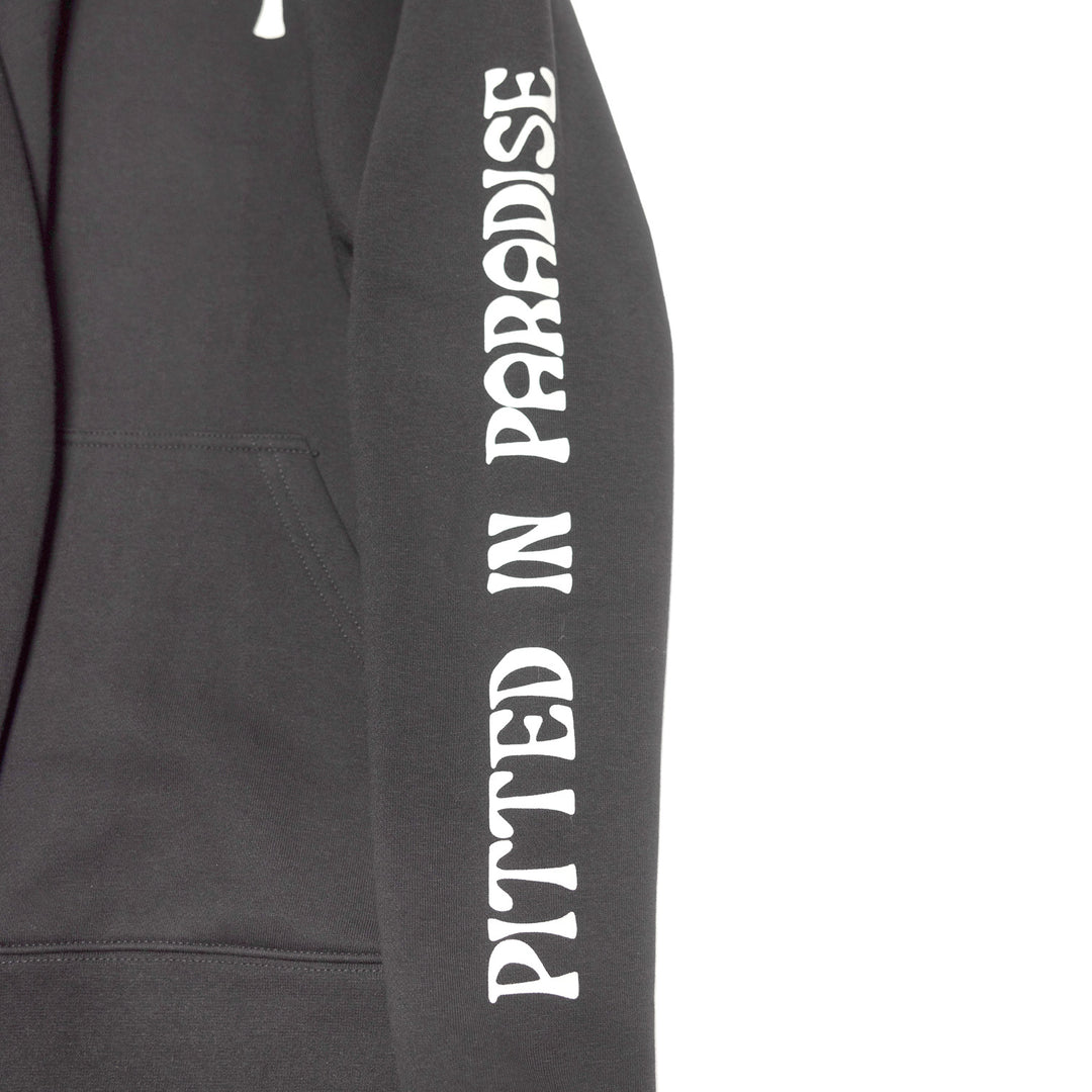 Fasthouse Youth Lost Boys Hooded Pullover Black - Close-Up of Graphic on Left Sleeve