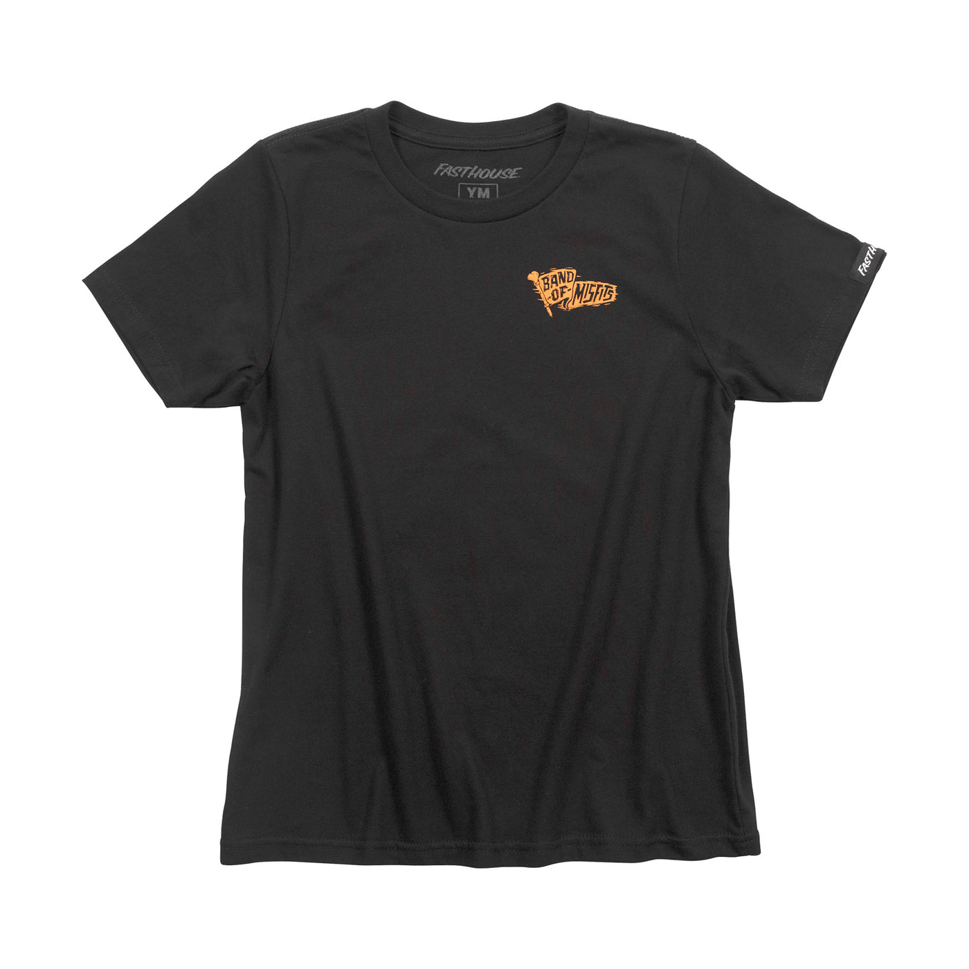 Fasthouse Youth Marauder Tee Black - Front View