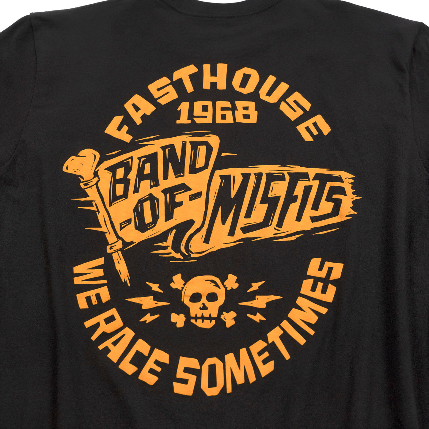 Fasthouse Youth Marauder Tee Black - Close-Up of Graphic on Back