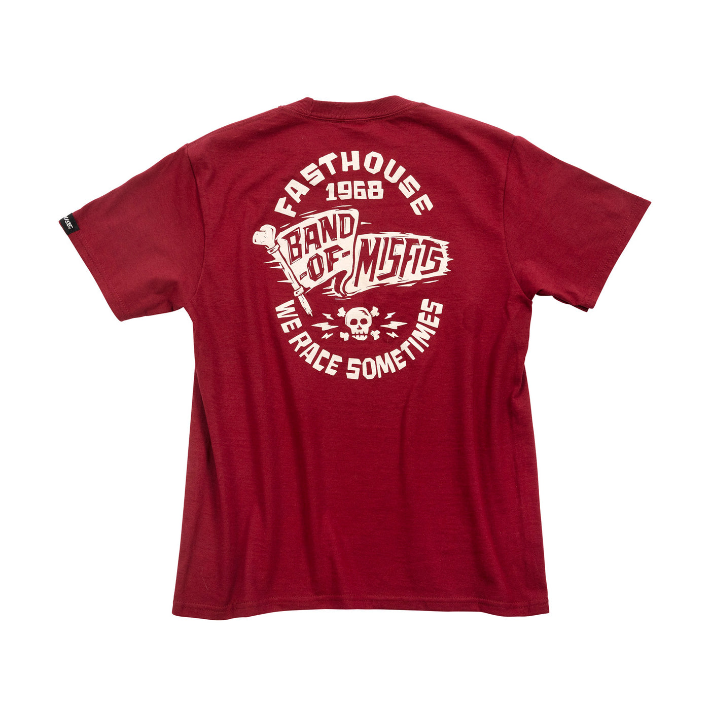 Fasthouse Youth Marauder Tee Cardinal - Rear View