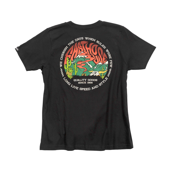 Fasthouse Youth Nomad Tee Black - Rear View