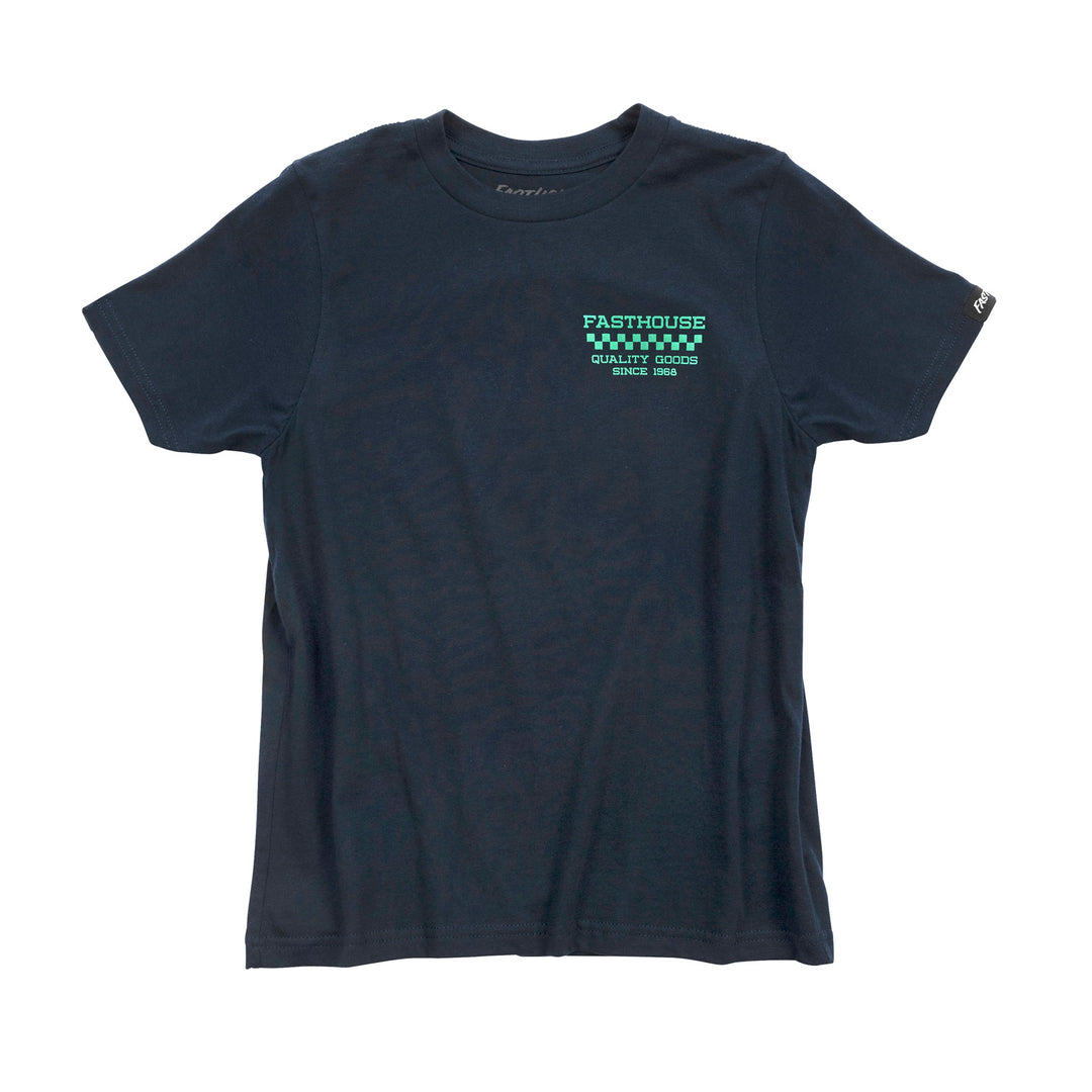 Fasthouse Youth Nomad Tee Midnight Navy - Front View