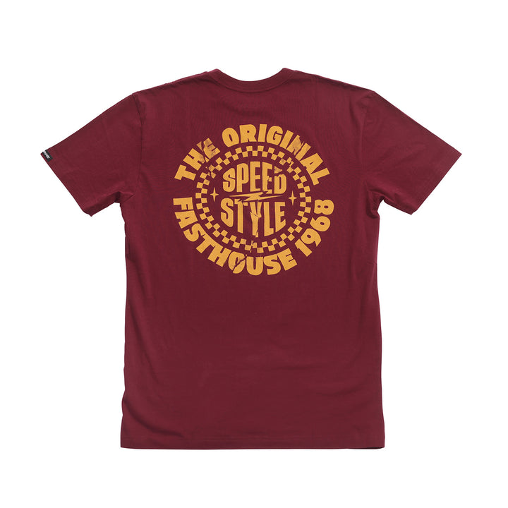 Fasthouse Youth Origin Tee Maroon - Rear View