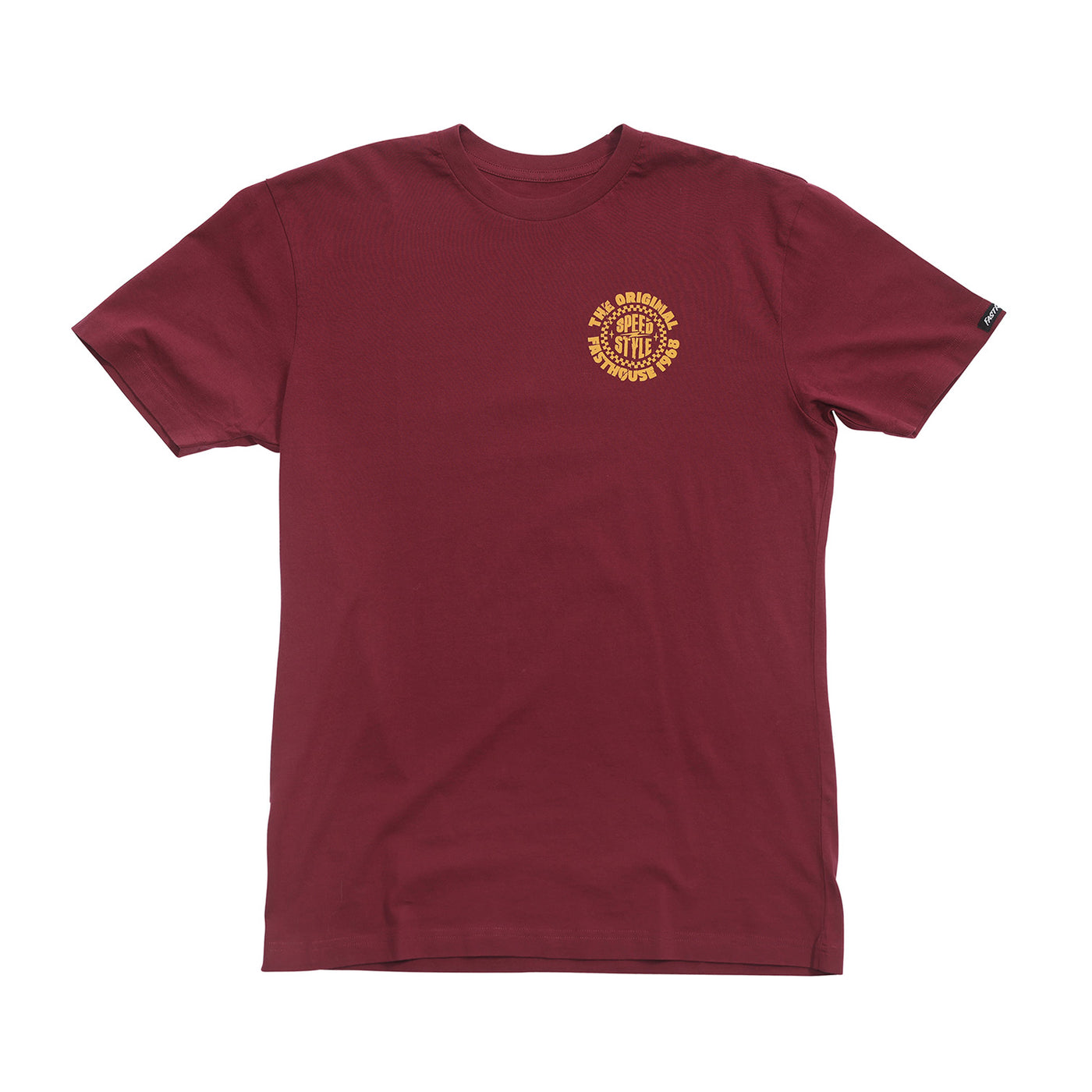 Fasthouse Youth Origin Tee Maroon - Front View