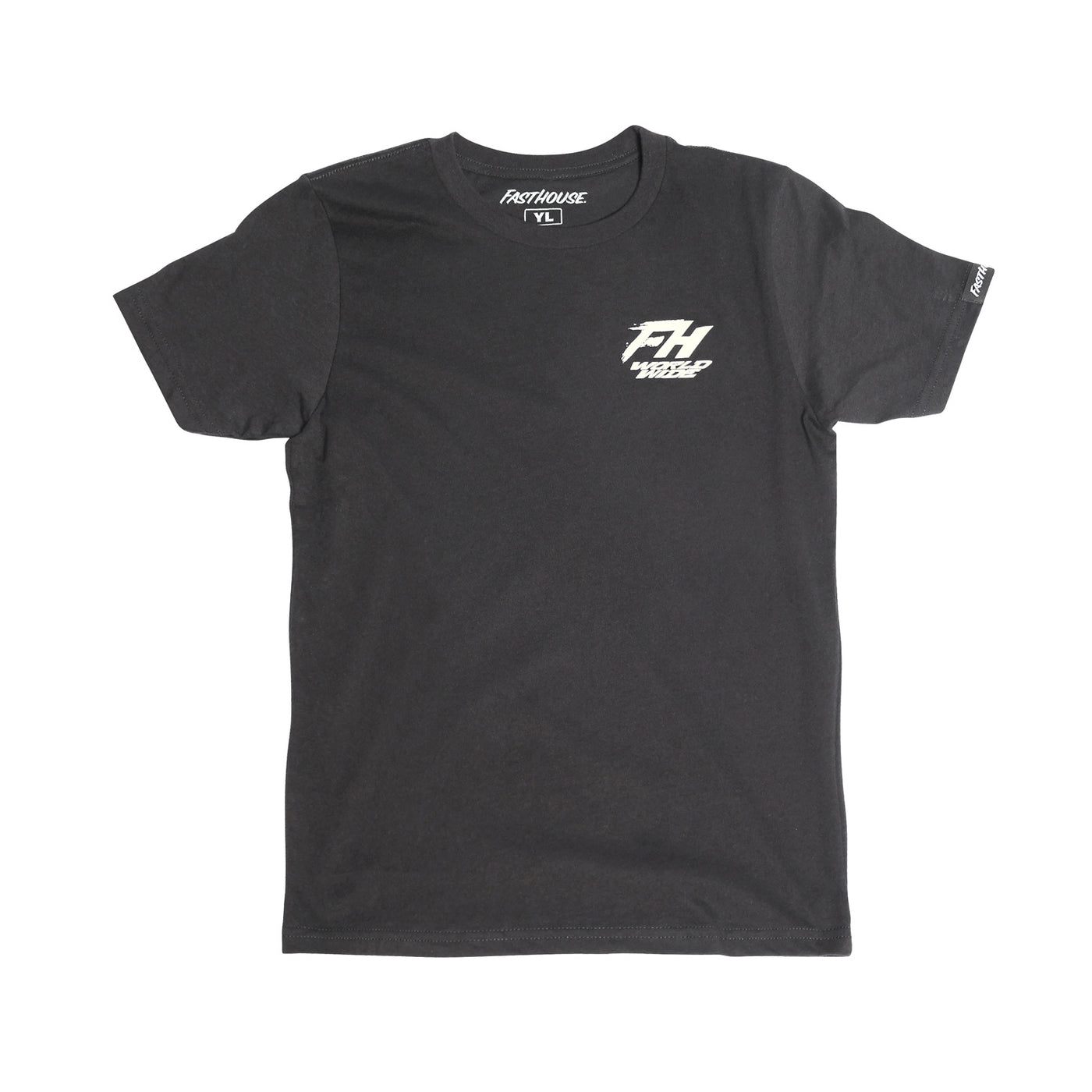 Fasthouse Youth Primer SS Tee Black - Front View