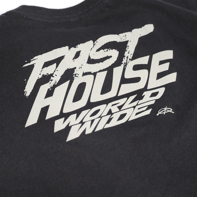 Fasthouse Youth Primer SS Tee Black - Close-Up of Graphic on Back