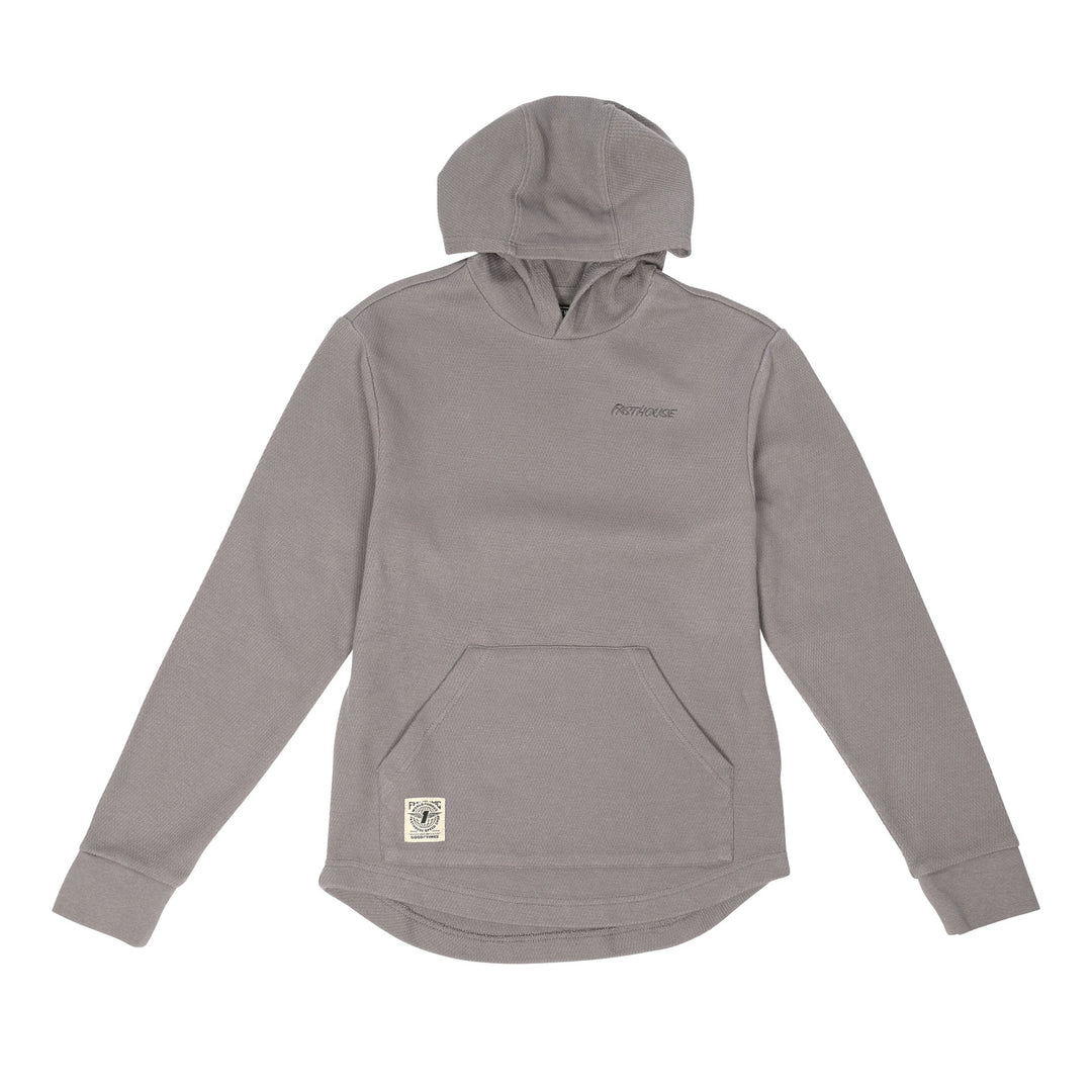 Fasthouse Youth Robin Hooded Thermal Cloud Gray - Front View