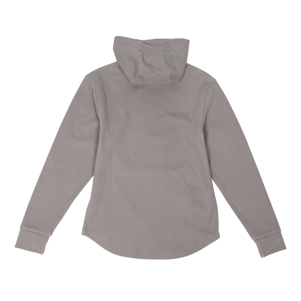 Fasthouse Youth Robin Hooded Thermal Cloud Gray - Rear View