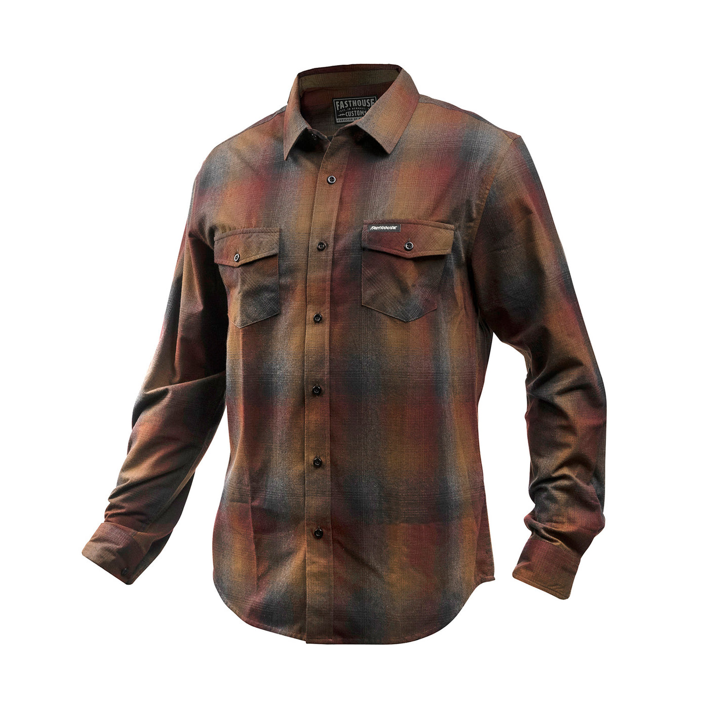 Fasthouse Youth Saturday Night Special Flannel Dusk - Front View
