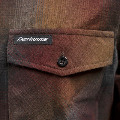 Fasthouse Youth Saturday Night Special Flannel Dusk - Close-Up of Chest Pocket