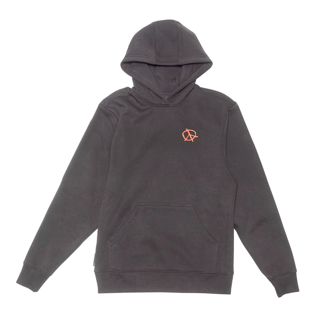 Fasthouse Youth Utopia Hooded Pullover Black - Front View