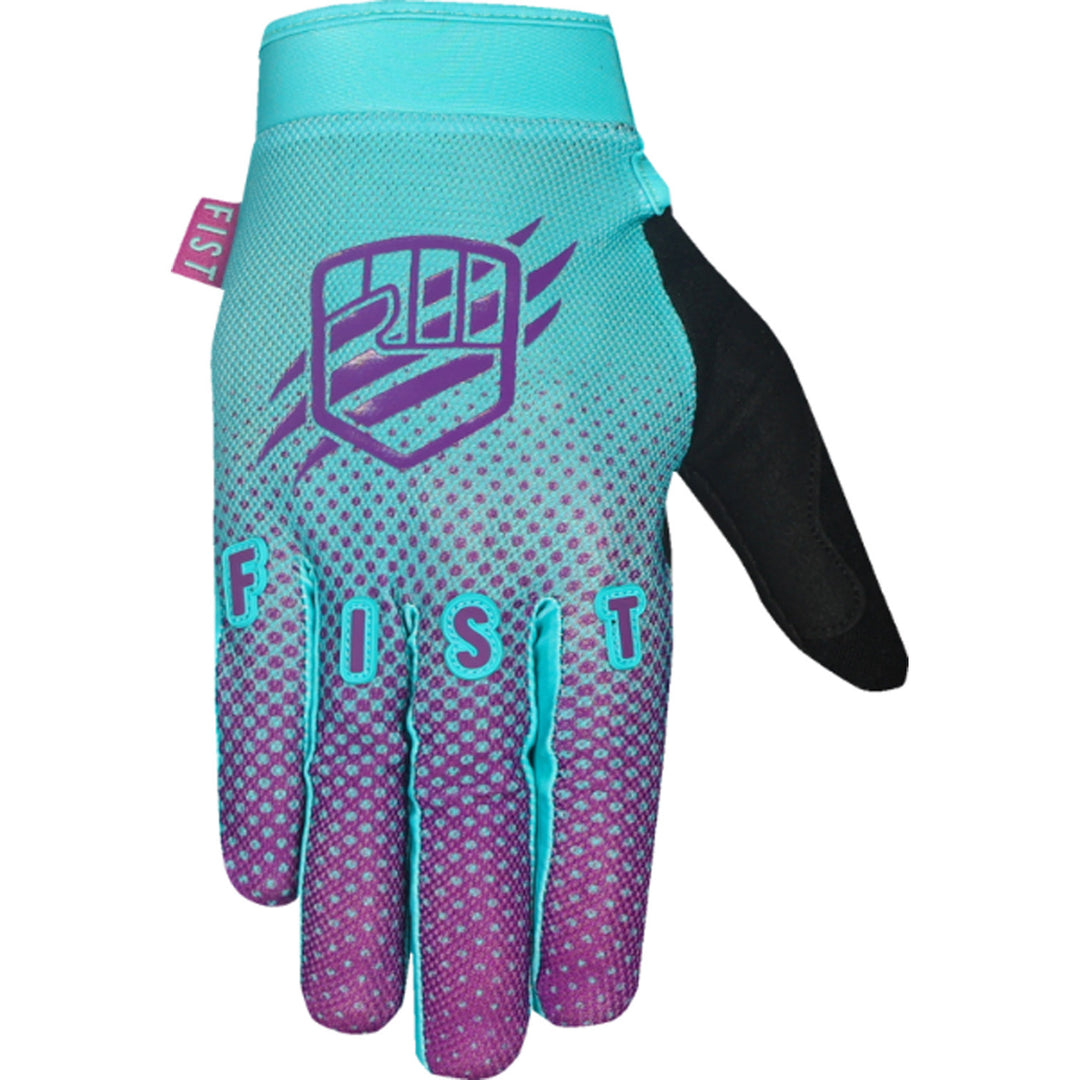 Fist Breezer Gloves Violet Halftone - Back of Hand View