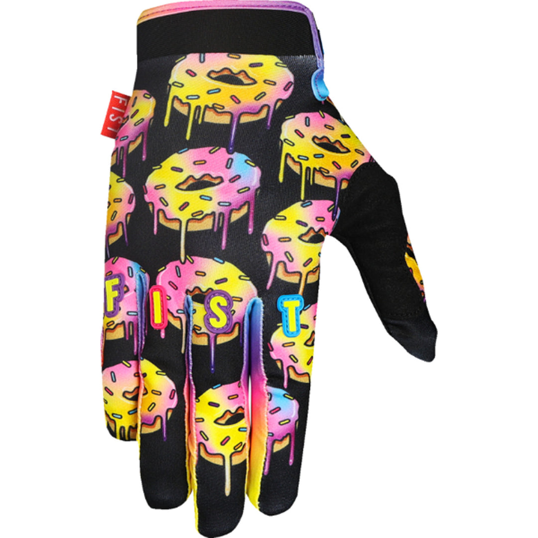 Fist Lil Fists Strapped Caroline Buchanan Red Label Sprinkle Fades Gloves - Back of Hand View