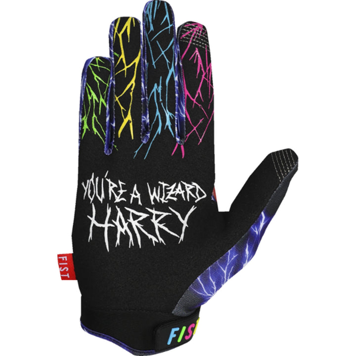 Fist Lil Fists Strapped Harry Bink Red Label Emoji Gloves - Palm View
