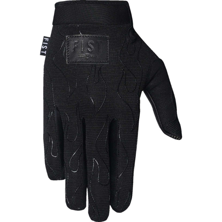 Fist Moto Hybrid Flame Gloves Black - Back of Hand View