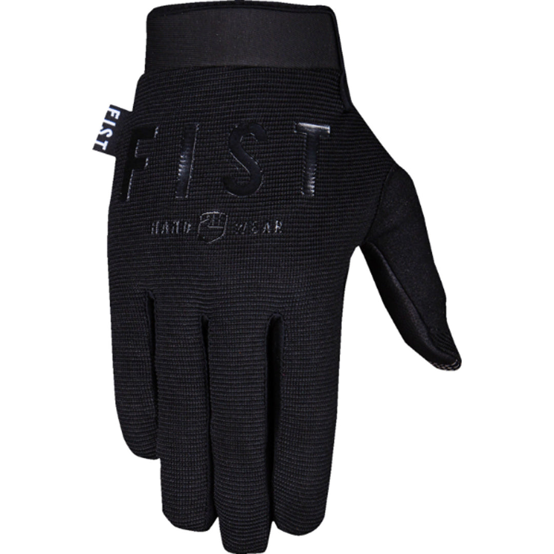 Fist Moto Hybrid Leather Gloves Black - Back of Hand View