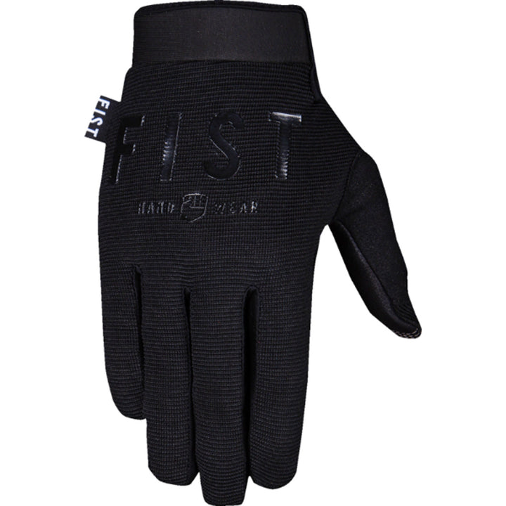 Fist Moto Hybrid Leather Gloves Black - Back of Hand View