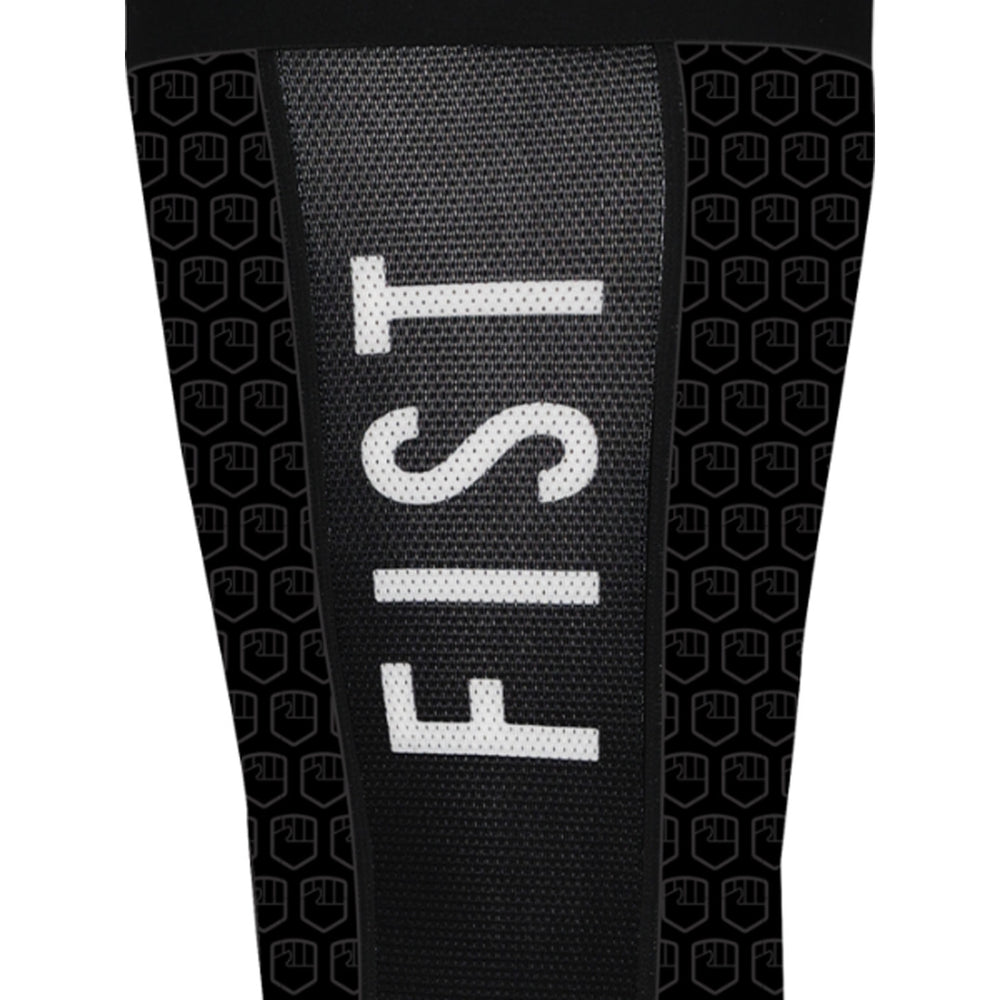 Fist Moto Sock Black - Close-Up of Logo and Details