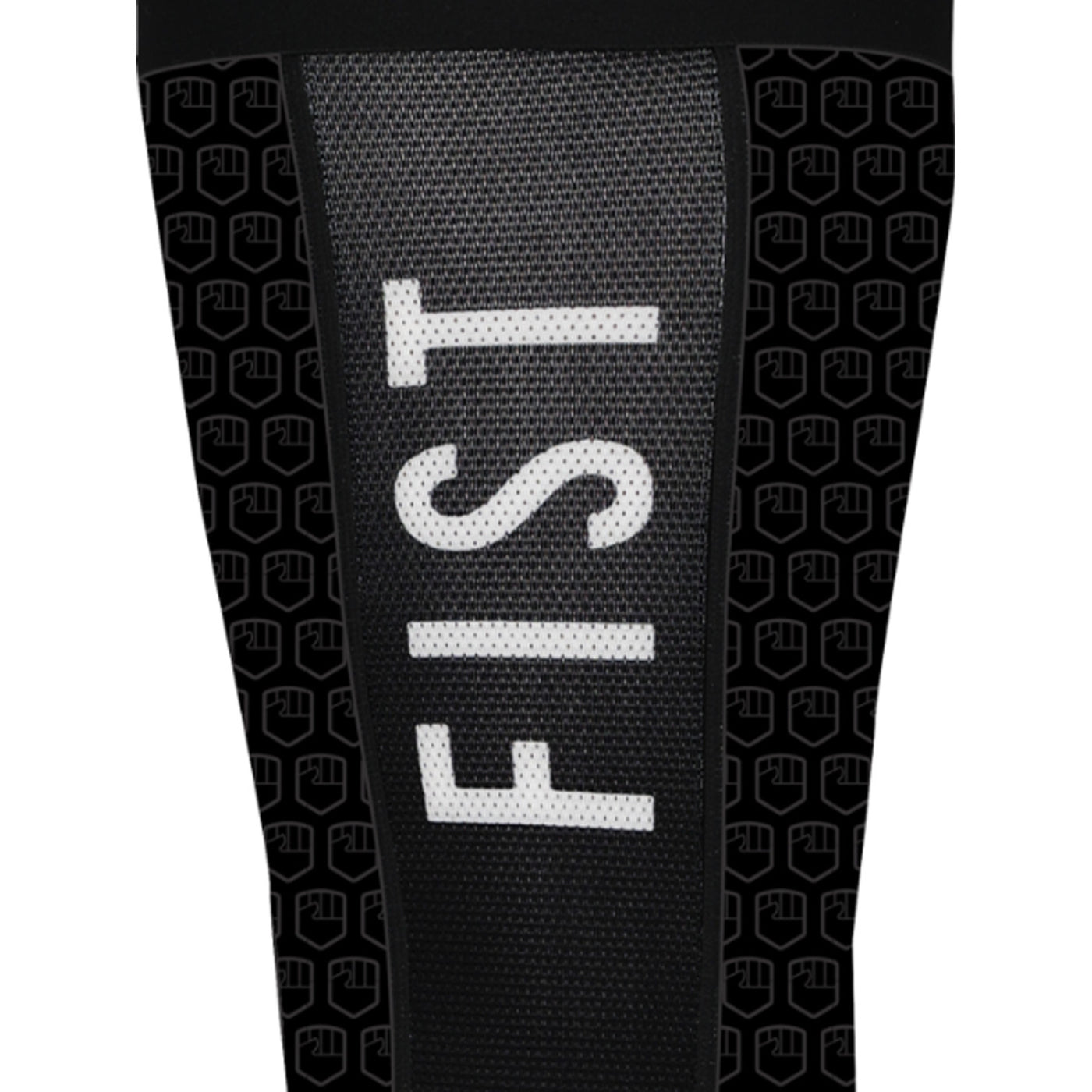 Fist Moto Sock Black - Close-Up of Logo and Details
